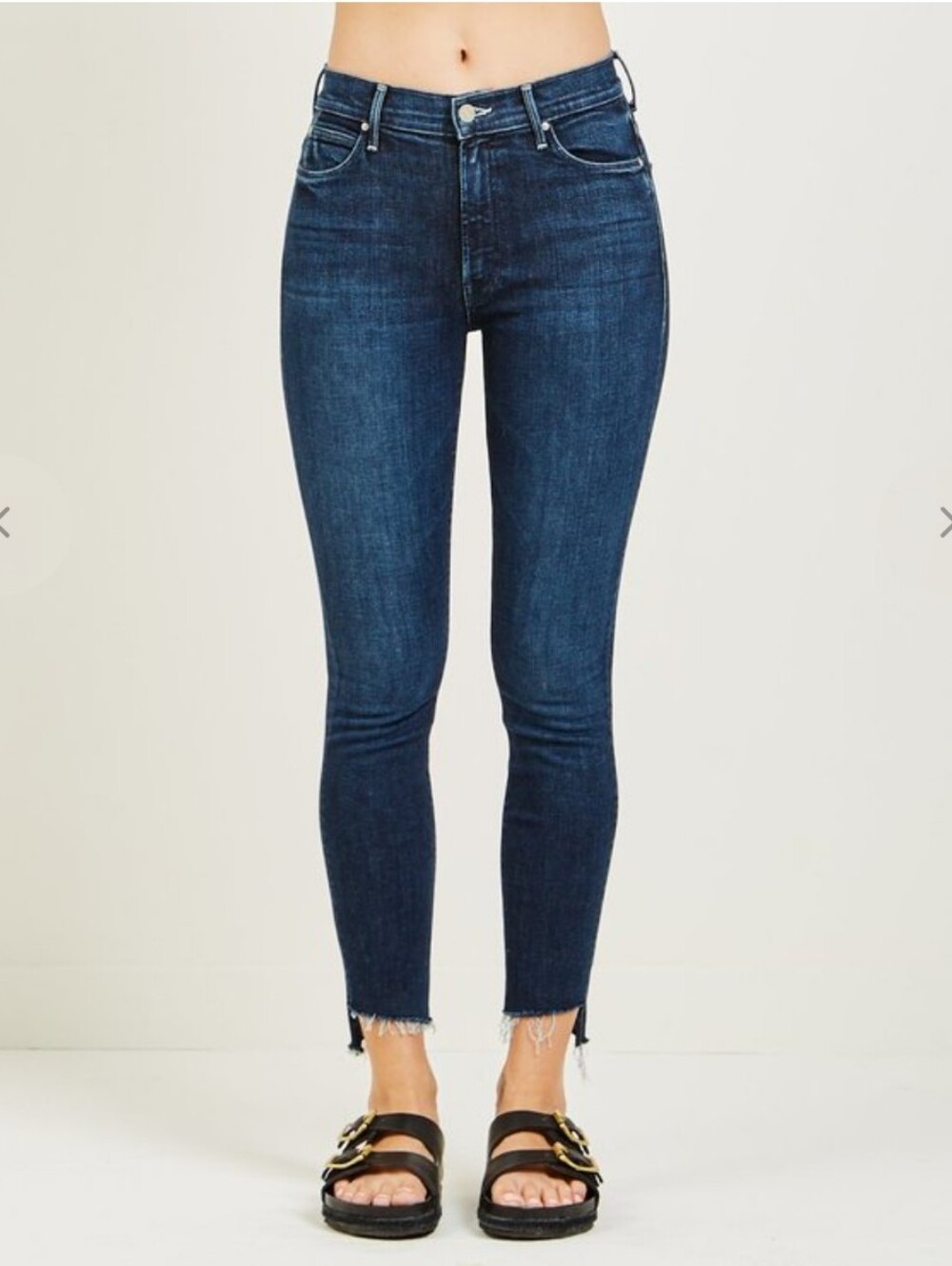 MOTHER The Stunner Ankle Fray Denim